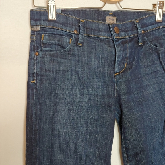 Citizens of Humanity Ava Low Rise Straight Jeans Raw Hem Cotton Elastane‎ 24 - Picture 5 of 9